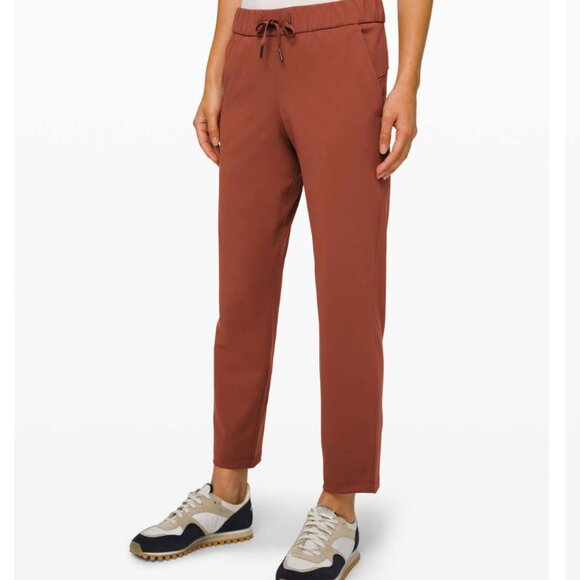 Lululemon On the Fly 7/8 Pants in Rustic Clay Red Size 4 $98 - Picture 1 of 9